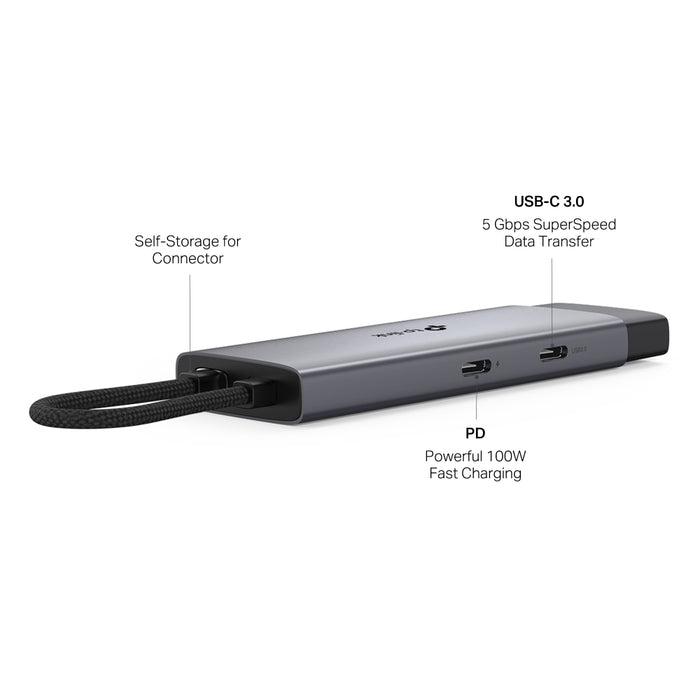 TP-Link UH5020C 5-in-1 USB-C Hub with 4K 60Hz HDMI and 100W Power Delivery | UH5020C