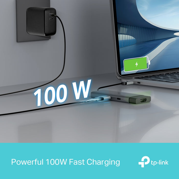 TP-Link UH5020C 5-in-1 USB-C Hub with 4K 60Hz HDMI and 100W Power Delivery | UH5020C