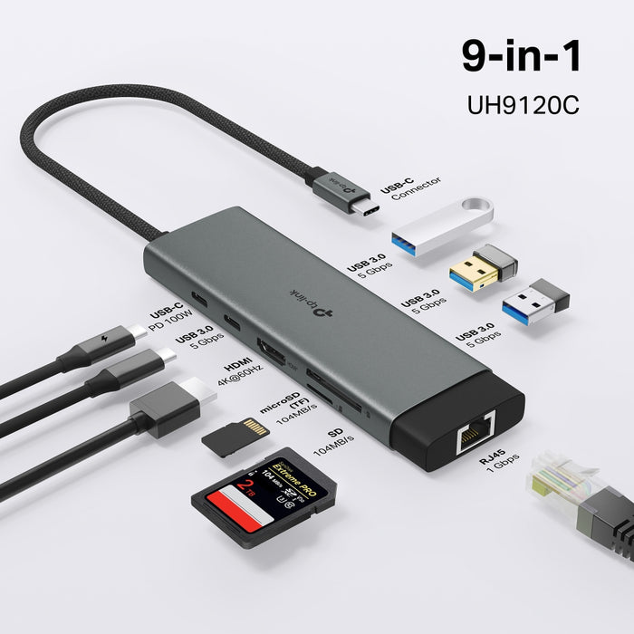 TP-Link 9 Port USB-C Hub | UH9120C