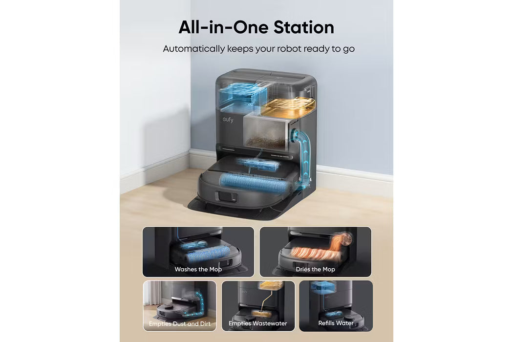 Eufy Robot Vacuum C28A Omni with Accessory Kit | T211AV10