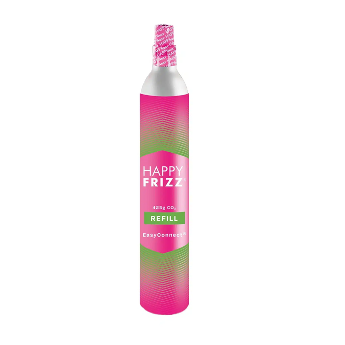HAPPY FRIZZ Sparkling Water Maker Happy Frizz CO2 425g Gas Cylinder - Quick Insertion, EasyConnect | 01424100 IRWINS MEGASTORE