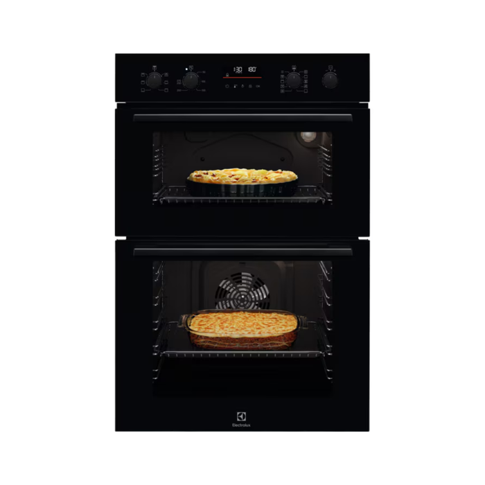 Electrolux 300 SurroundCook Catalytic Built-in Double Oven - Black | EDFDC46K