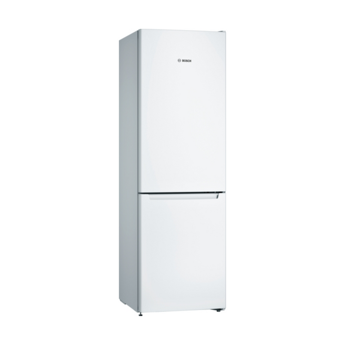 Bosch Series 2, free-standing fridge-freezer with freezer at bottom, 186 x 60 cm - White | BSH KGN36NWEAG