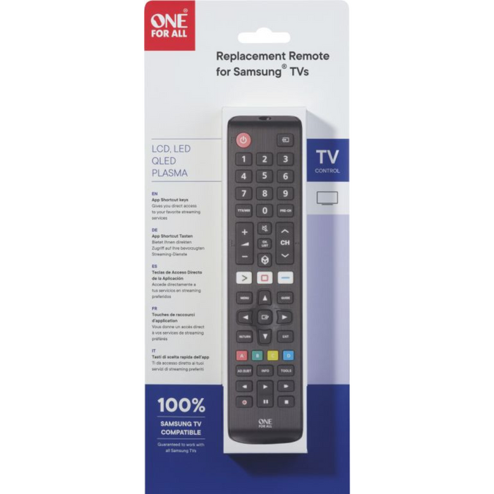 One For All Replacement Remote For Samsung TV | URC4910