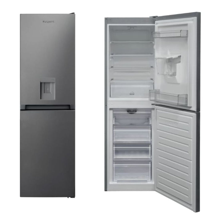 Hotpoint 50/50 Frost Free Fridge Freezer With Water Dispenser 183 x 54 cm | HBNF55181SAQUAUK1