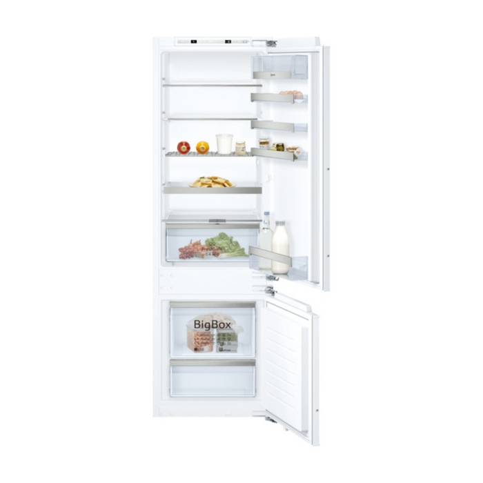 Neff N 70, Built-In Fridge-Freezer With Freezer At Bottom, 177.2 X 55.8 Cm, Flat Hinge | BSH KI6873FE0G