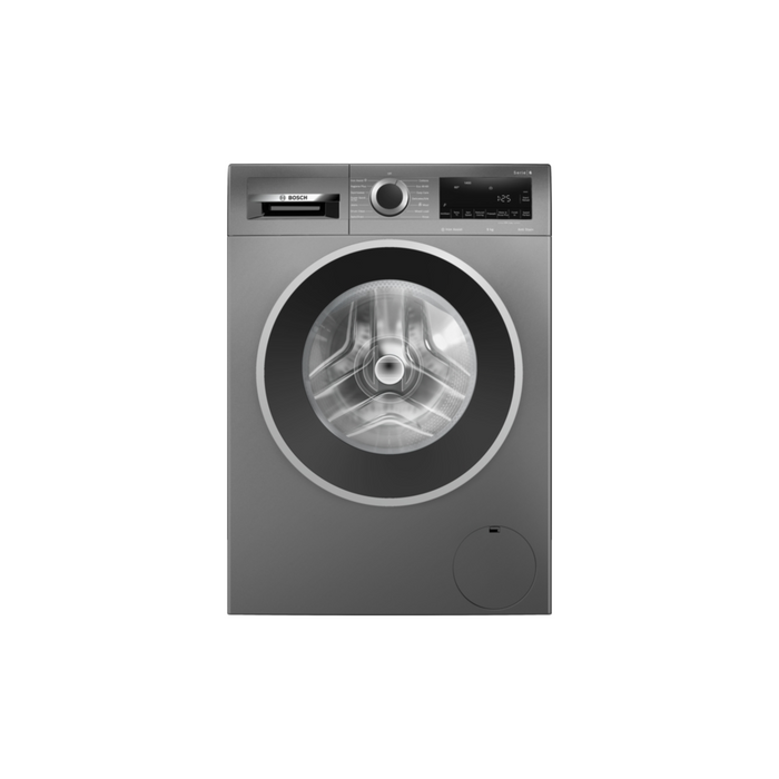 Bosch Series 6, Washing machine, front loader, 9 kg, 1400 rpm - Grey | BSH WGG244ZCGB