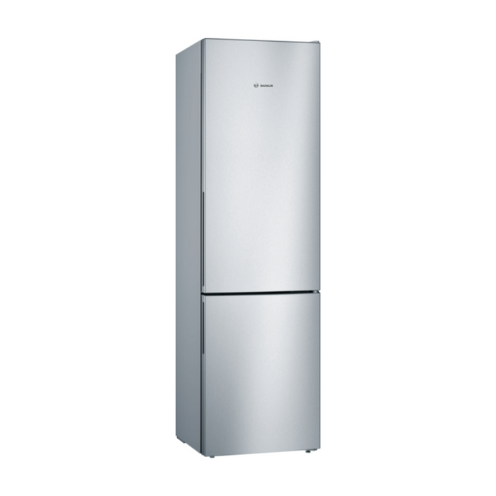 Bosch Series 4, free-standing fridge-freezer with freezer at bottom, 201 x 60 cm - Stainless steel look | BSH KGV39VLEAG
