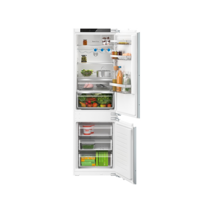 Bosch Series 4, built-in fridge-freezer with freezer at bottom, 177.2 x 54.1 cm, flat hinge | BSH KIN86VFE0G