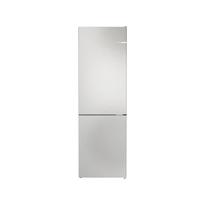 Bosch Series 4, freestanding fridge-freezer with freezer at bottom, 186 x 60 cm - Stainless steel | BSH KGN362LDFG