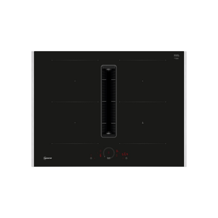 Neff N 70, Induction hob with integrated ventilation system, 70 cm, surface mount with frame | BSH V57THQ4L0