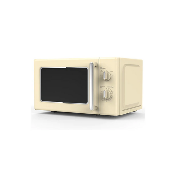 Powerpoint 700w 20l Retro Style Microwave - Cream | P22720MRCR