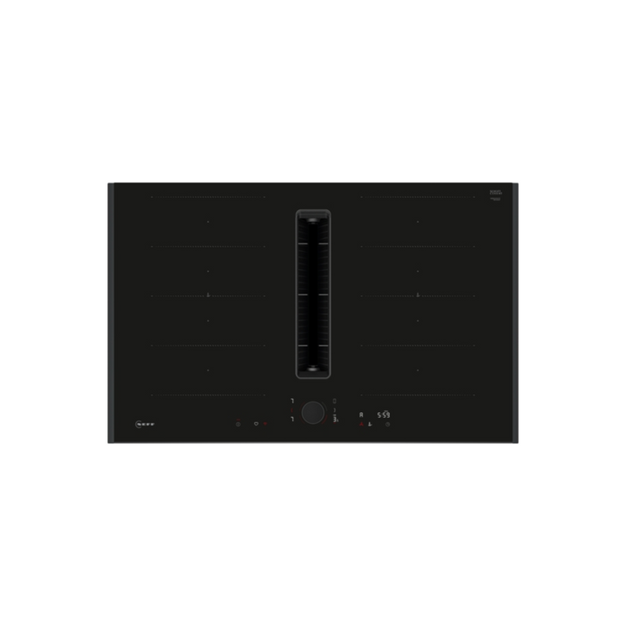 Neff N 90, Induction hob with integrated ventilation system, 80 cm, surface mount with frame | BSH V68AUX4C0