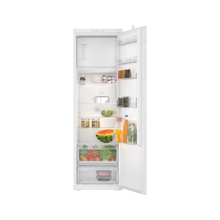 Bosch Series 2, built-in fridge with freezer section, 177.5 x 56 cm, sliding hinge | BSH KIL82NSE0G