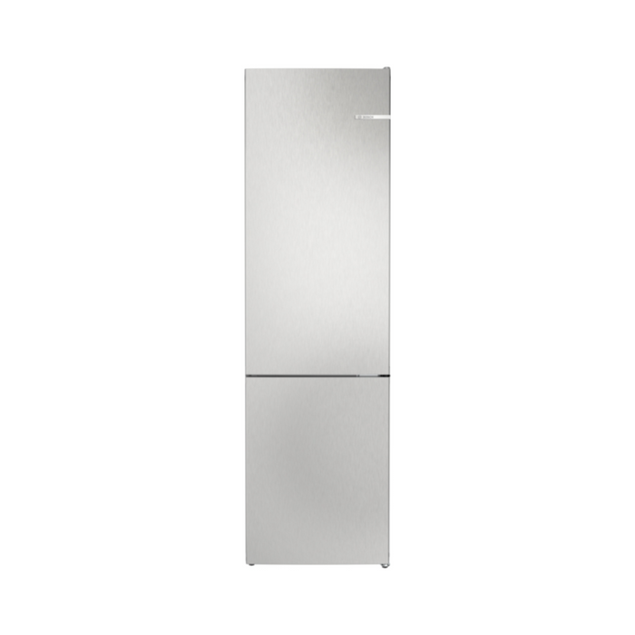Bosch Series 4, free-standing fridge-freezer with freezer at bottom, 203 x 60 cm - Stainless steel look | BSH KGN392LDFG