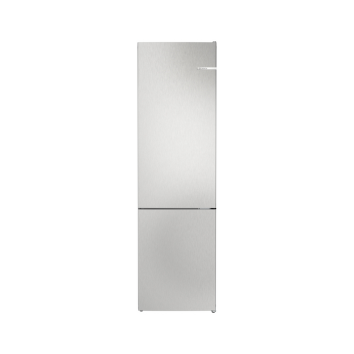 Bosch Series 4, freestanding fridge-freezer with freezer at bottom, 203 x 60 cm - Stainless steel look | BSH KGN392LAF