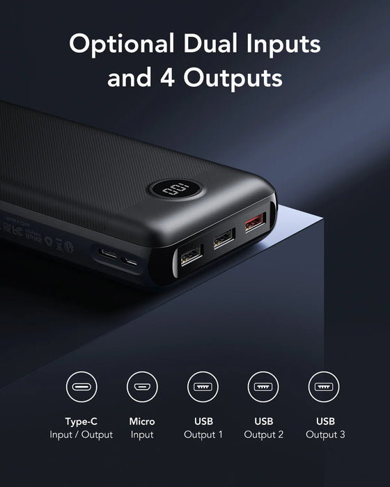 Veger L30S 30000mAh Power Bank with Digital Display - Black | W3008