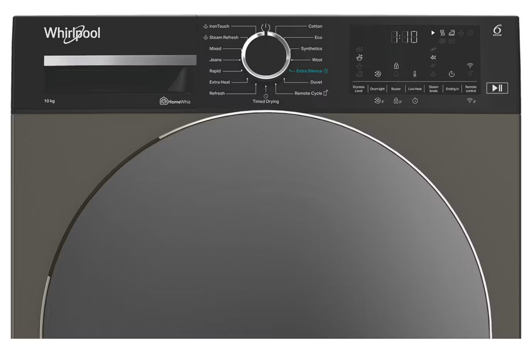 Whirlpool Freestanding 10kg Heat Pump Tumble Dryer - Black | WDH10W7MGIRE