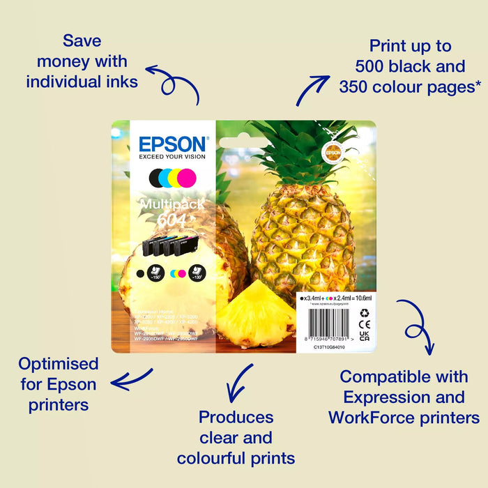 Epson 604XL Pineapple Single - Black || C13T10H14010