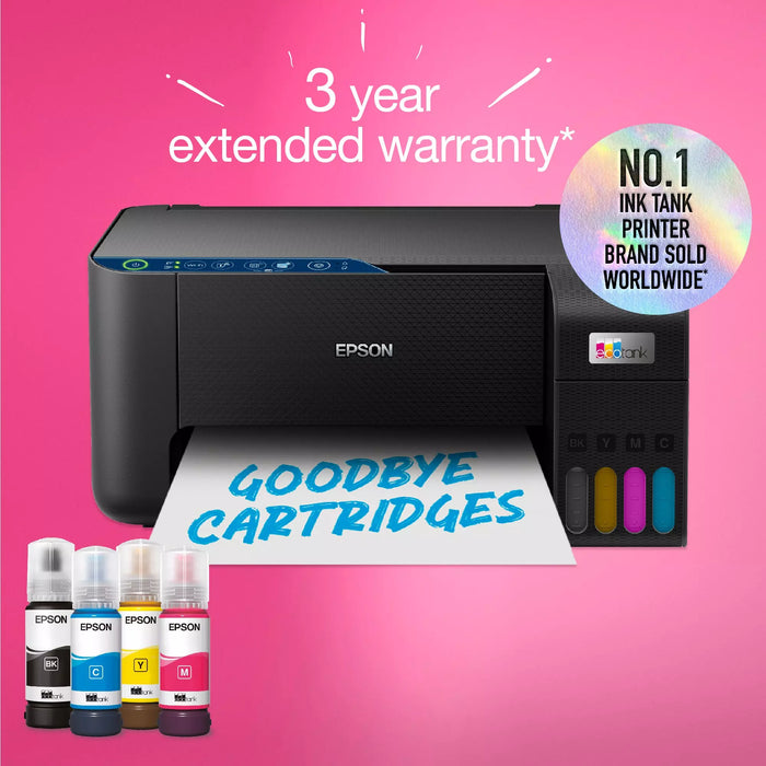 Epson EcoTank ET-2861 A4 Multifunction Wi-Fi Ink Tank Printer - Black | C11CJ67426