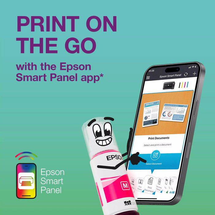 Epson EcoTank ET-2861 A4 Multifunction Wi-Fi Ink Tank Printer - Black | C11CJ67426