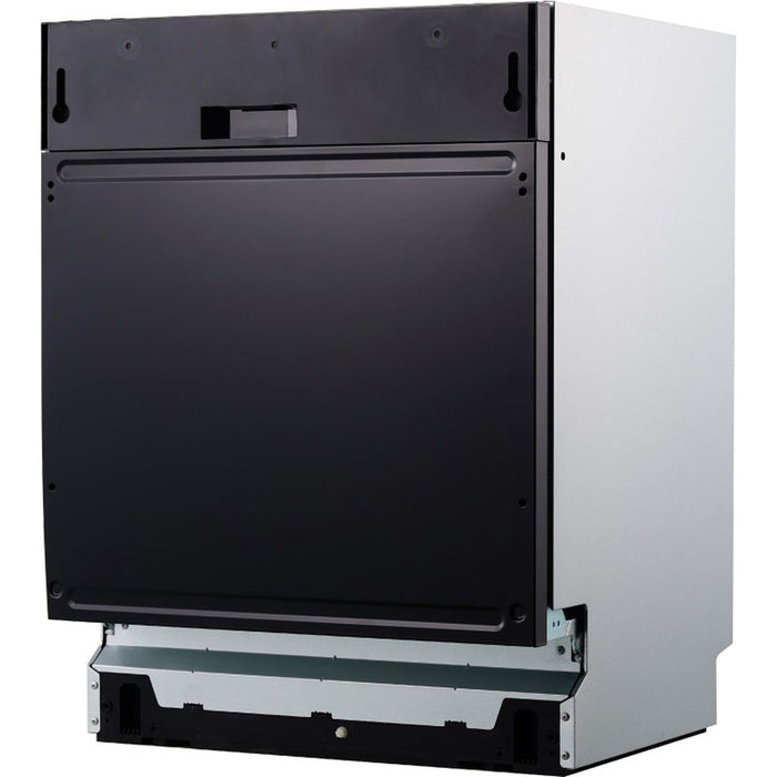 Indesit Integrated Full Size Dishwasher - Black Control Panel with Fixed Door Hinge Kit | IN2IE13CNO8UK