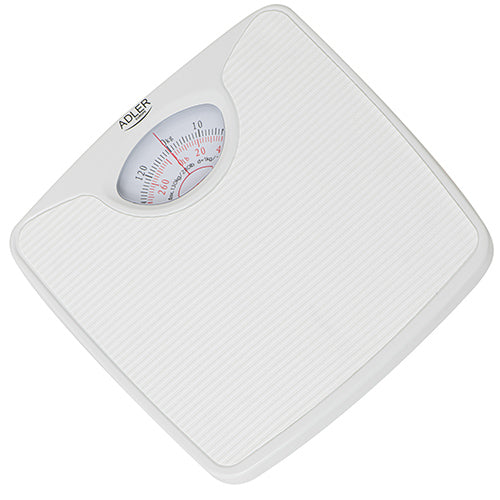 Adler Mechanical Bathroom Scale KGS/LBS - White | ADLAD8151W