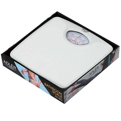 Adler Mechanical Bathroom Scale KGS/LBS - White | ADLAD8151W