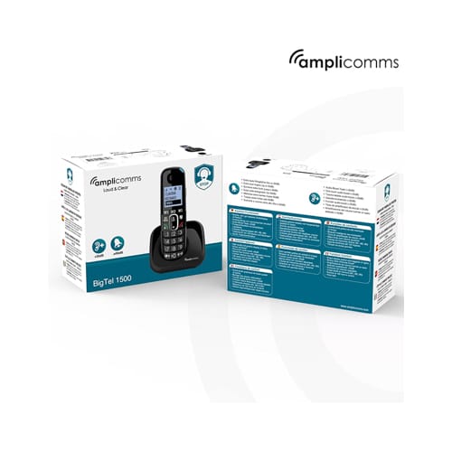 Amplicomms Big Button Cordless Home Phone - Black | ATL1423440