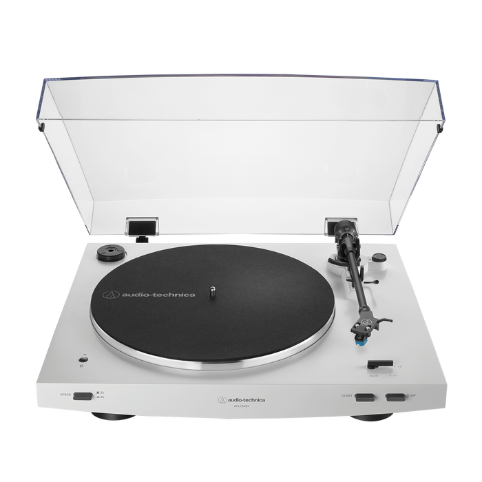 AUDIO TECH Turntables & Record Players AUDIO TECHNICA Automatic Belt-Drive Turntable | ATLP3XBTWH IRWINS MEGASTORE