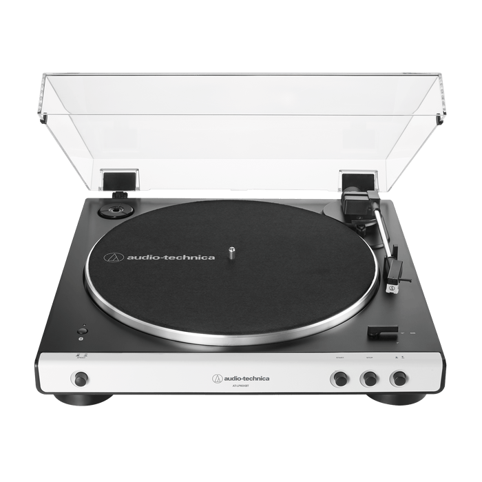 Audio Tecnica Fully Automatic Wireless Belt-Drive Turntable - White || ATLP60XWHBT