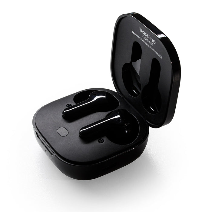 Boompods Bassline Compact Wireless Earbuds - Black | BCOBLK
