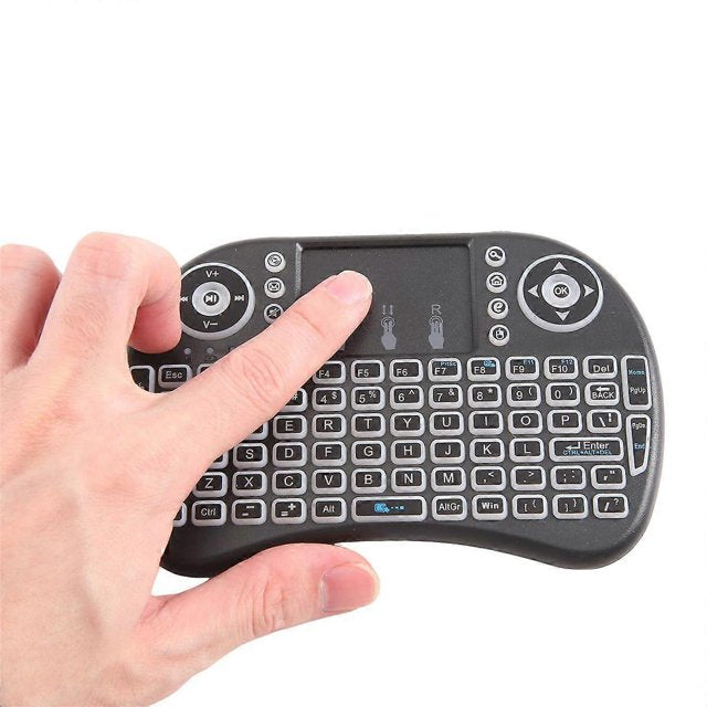 I8 Mini Wireless Keyboard 2.4G Wireless Keyboard and Mouse,for Laptop TV BOX Touchpad USB Remote - Black | GXK0811