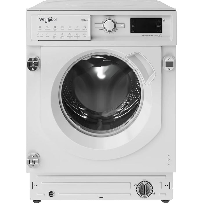 Whirlpool 9kg 6kg 1400 RPM Washer Dryer - White | BIWDWG961485UK