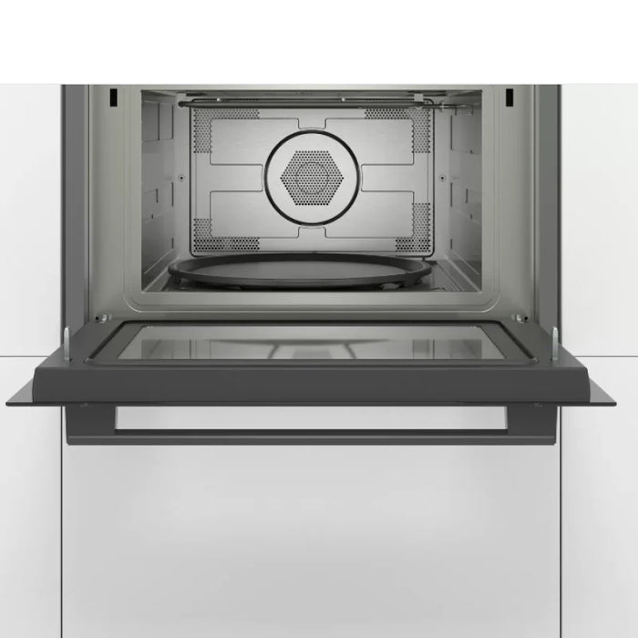 BOSCH Series 4 Built-in Microwave Oven with Hot Air 60 x 45 cm - Black | CMA583MB0B