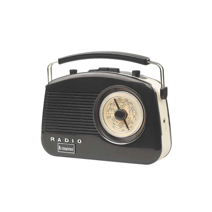 Steepletone Bluetooth Retro Radio With Bluetooth - Black | BRIGHTONBKBT