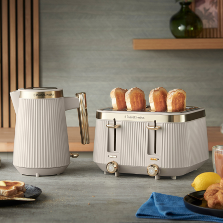 Russell Hobbs Bronte 4-Slice Toaster - Stone | 26771