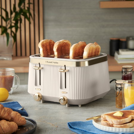 Russell Hobbs Bronte 4-Slice Toaster - Stone | 26771