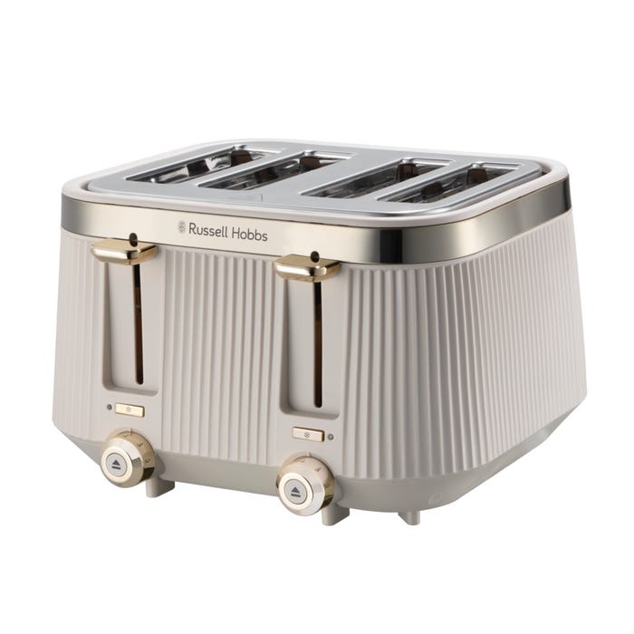 Russell Hobbs Bronte 4-Slice Toaster - Stone | 26771