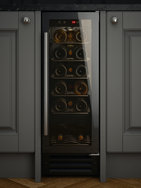 CATA Wine Cooler - Black Glass Finish || UBBKWC30