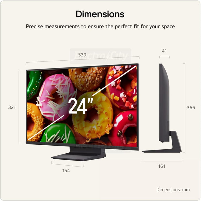LG 24" Smart Full HD HDR LED AI TV (2026) | 24LB70006LA.AEK