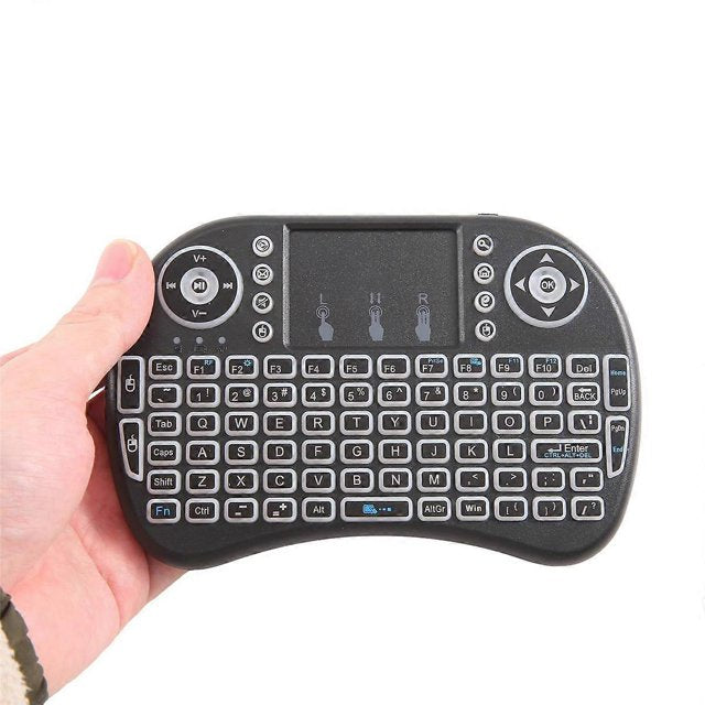 I8 Mini Wireless Keyboard 2.4G Wireless Keyboard and Mouse,for Laptop TV BOX Touchpad USB Remote - Black | GXK0811