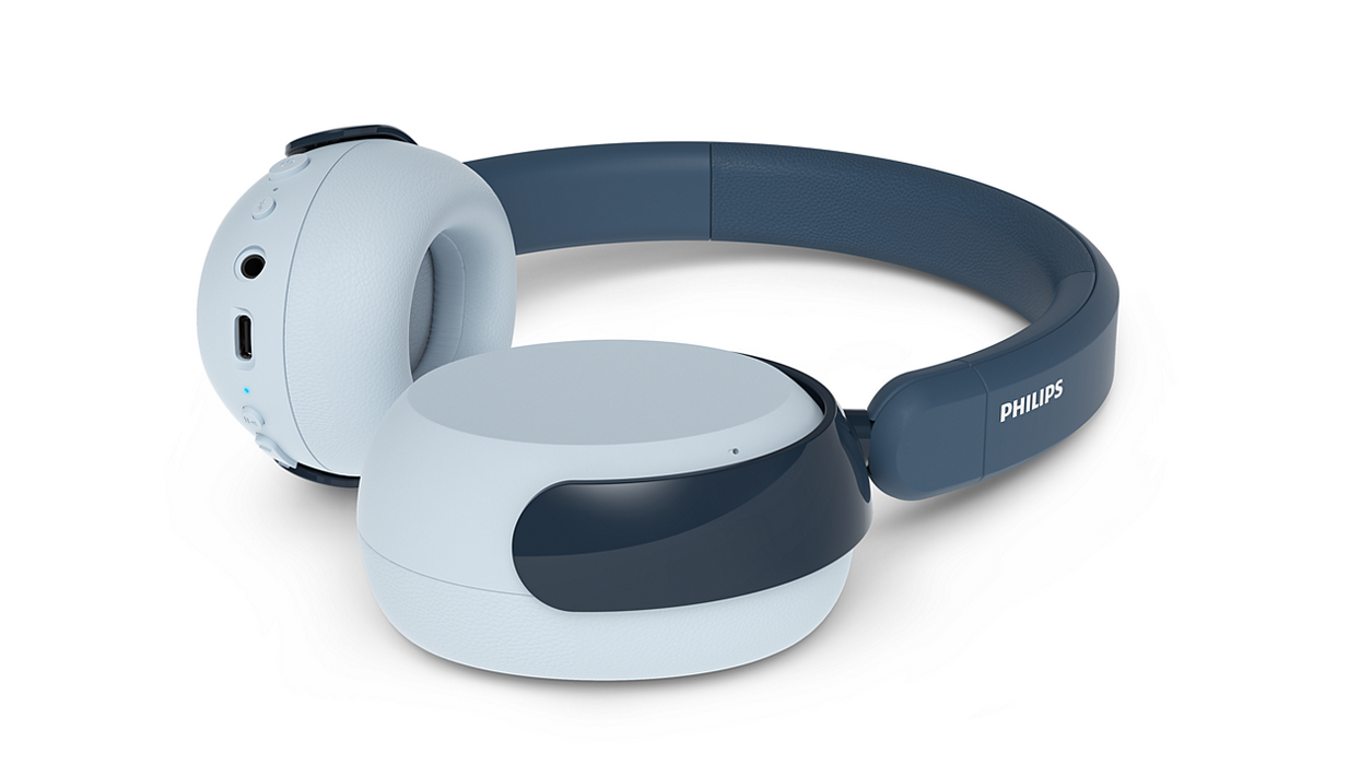 Philips 5000 Series Kids Wireless ANC Over-Ear Headphones - Real Teal | TAK5500RT/00