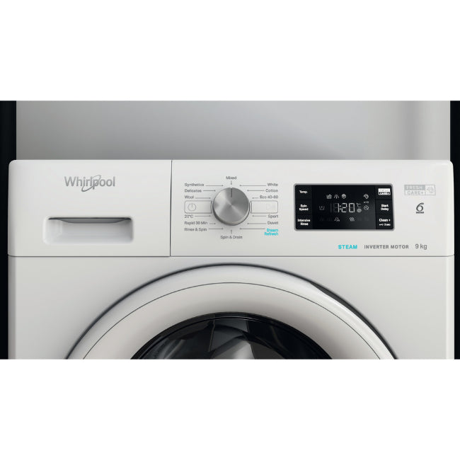 WHIRLPOOL FreshCare+ Washing Machine - White - 9kg 1400rpm | FFB9469WVUK