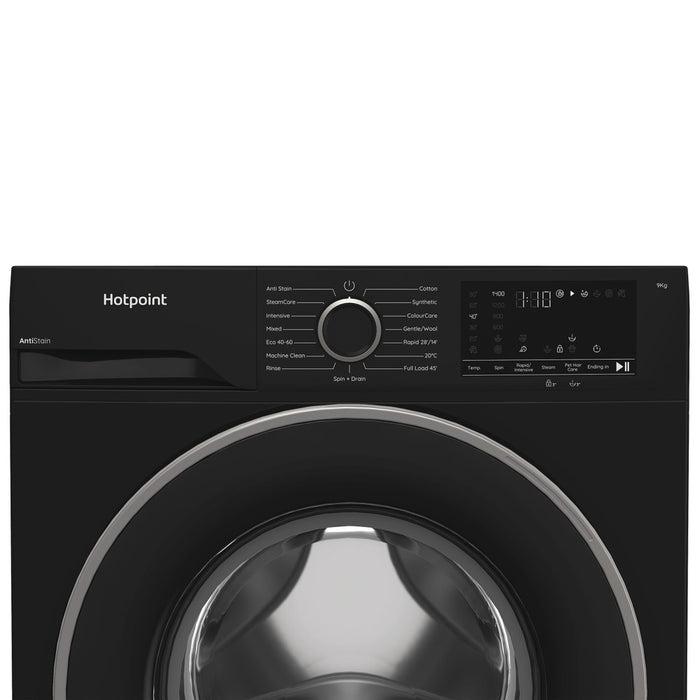 Hotpoint 9Kg Anti-Stain Washing Machine - Black | H91BANTISTAINIR