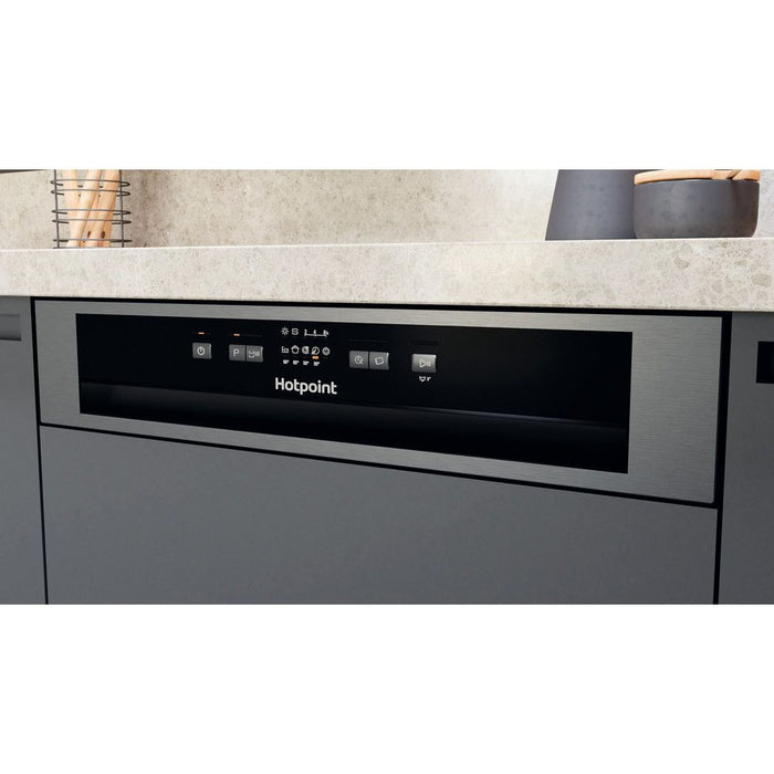 HOTPOINT Semi-Integrated Dishwasher - Silver | H3BL626XUK