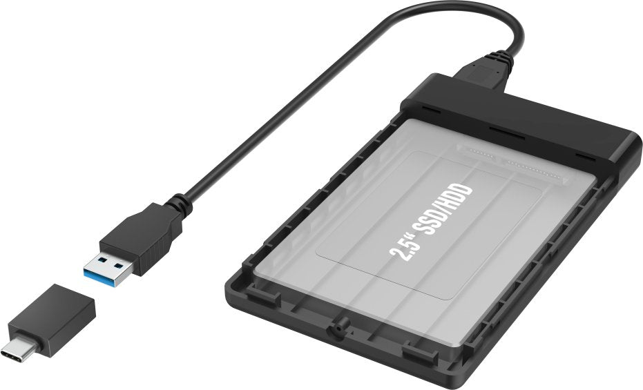 HAMA USB hard disk housing for 2.5" SSD and HDD hard disks | 456427
