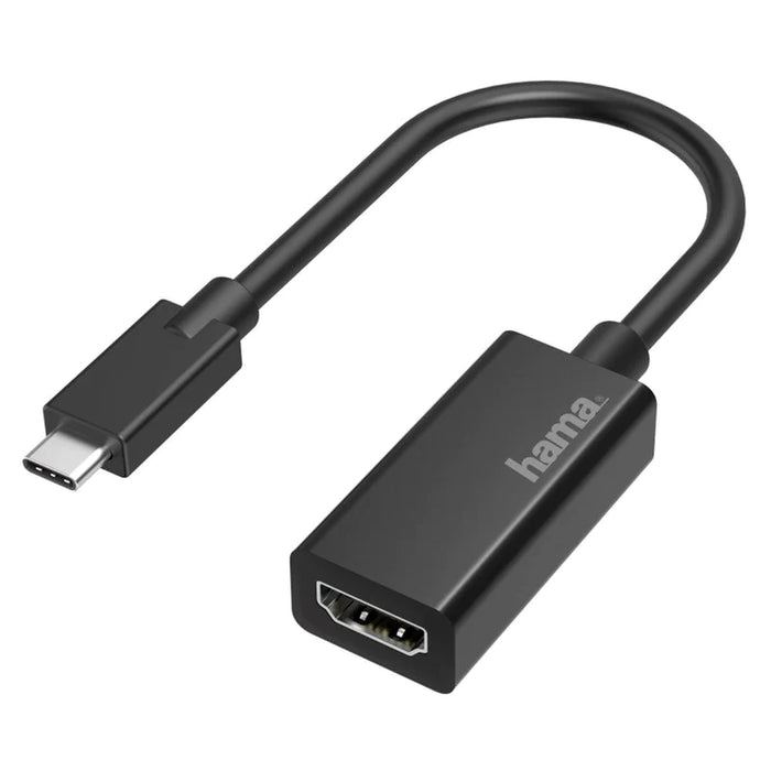 Hama 4K Ultra-HD USB-C Plug To HDMI Video Adapter - Black | 437167