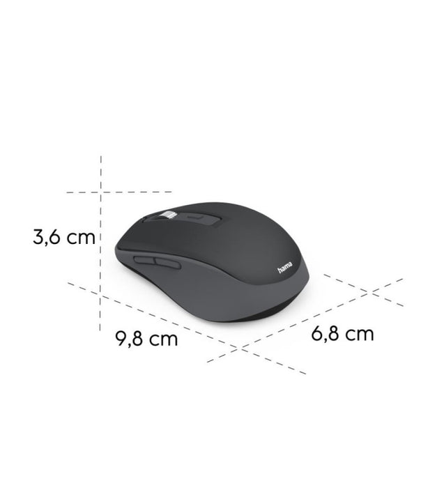 HAMA WM-450 Multi-Device Mouse - Black | 537355