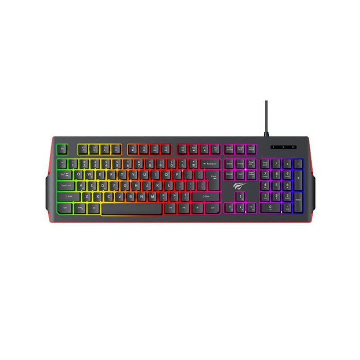 Havit KB866L RGB Backlit Membrane Gaming Keyboard 104-Key UK Layout - Black | KB866L